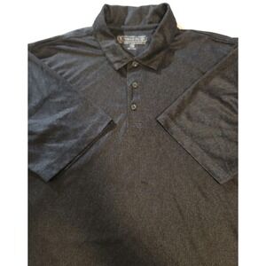 Pebble Beach Dry Luxe Performance Men's Black Golf Short Sleeve Polo Size XL